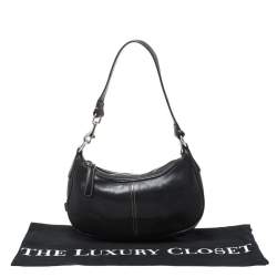 Pre Owned Coach Black Leather Pochette