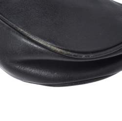 Pre Owned Coach Black Leather Pochette