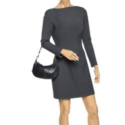 Pre Owned Coach Black Leather Pochette