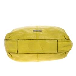 Pre Owned Coach Yellow Leather Avery Hobo