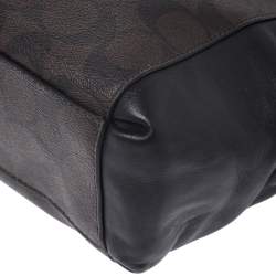 Coach Dark Brown Coated Canvas Mini Christie Carryall Satchel