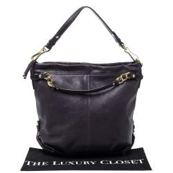 مملوكة مسبقًا Coach Purple Leather Large Brooke Hobo