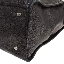 Coach Metallic Black Leather Mercer Satchel