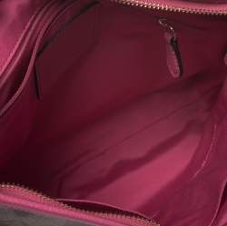 Coach Beige/Pink Signature Coated Canvas Crossbody Bag 