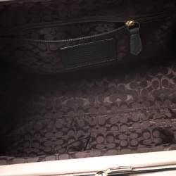 Coach Beige Python Kisslock Madison Satchel