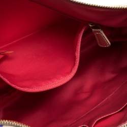 Pre Owned Coach Beige/Gold Flower Print Canvas and Leather Hobo