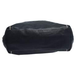 مملوكة مسبقًا حقيبة كتف كوتش هادلي جلد أزرق كحلي و أبيض 