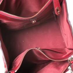 Pre Owned Coach Red Leather Crosby Tote