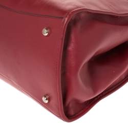 Pre Owned Coach Red Leather Crosby Tote