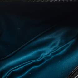 Pre Owned Coach Black Canvas and Leather Pochette Bag