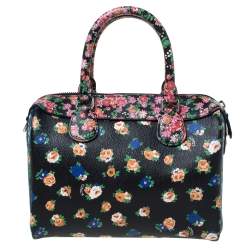 Coach Multicolor Floral Print Coated Canvas Mini Bennett Satchel