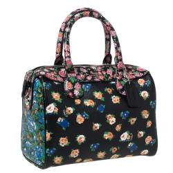 Coach Multicolor Floral Print Coated Canvas Mini Bennett Satchel