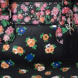 Coach Multicolor Floral Print Coated Canvas Mini Bennett Satchel