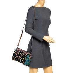 Coach Multicolor Floral Print Coated Canvas Mini Bennett Satchel