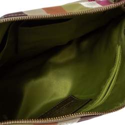 Coach Multicolor Canvas and Leather Sequin Stripe Hippie Legacy Hobo