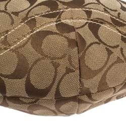 Coach Beige/Brown Signature Canvas and Leather Hobo