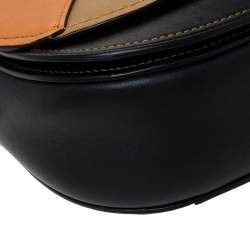 Coach Multicolor Leather and Suede Patchwork Saddle 23 Crossbody Bag