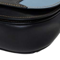Coach Multicolor Leather and Suede Patchwork Saddle 23 Crossbody Bag