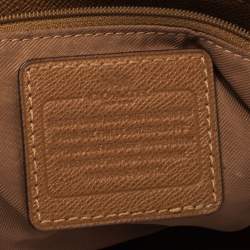 مملوكة مسبقًا Coach Brown Leather Turnlock Tote