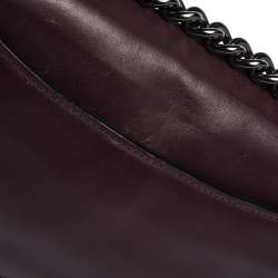 Pre Owned Coach Dark Burgundy Leather Swagger Shoulder Bag