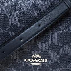 Coach Grey Coated Canvas and Leather Jes Double Zip Camera Crossbody Bag