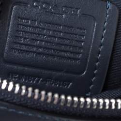 Coach Grey Coated Canvas and Leather Jes Double Zip Camera Crossbody Bag