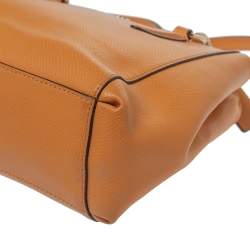 Coach Orange Leather Mini Christie Carryall Satchel