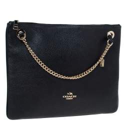 Coach Black Leather Crossbody Bag