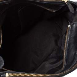 Coach Black Leather Double Zip Satchel