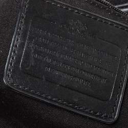 Coach Black Leather Double Zip Satchel