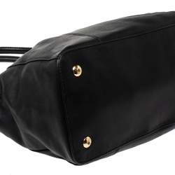 Coach Black Leather Double Zip Satchel