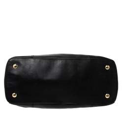 Coach Black Leather Double Zip Satchel