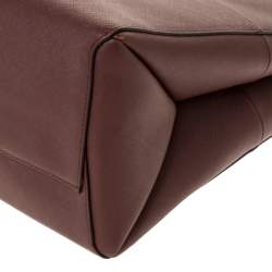 Pre Owned حقيبة كوتش بوروغ جلد بني