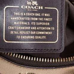 Coach Metallic Gold Leather Mini Bennett Satchel