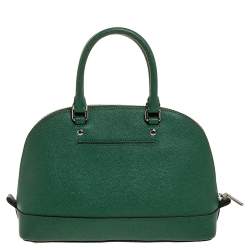 Pre Owned Coach Green Leather Mini Sierra Satchel