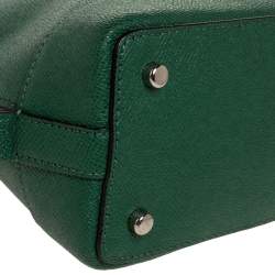 Pre Owned Coach Green Leather Mini Sierra Satchel