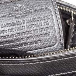 Coach Metallic Silver Leather Mini Christie Carryall Satchel