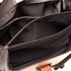 Coach Beige/Grey Leather Swagger 33 Tote