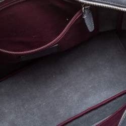 Pre Owned حقيبة يد كوتش شوبر جلد سوداء/ رمادية