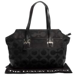 مملوكة مسبقًا حقيبة كتق كوتش "اليكسيس كاريال" جلد و كانفاس أوب أرت أسود 