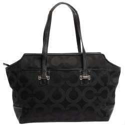 مملوكة مسبقًا حقيبة كتق كوتش "اليكسيس كاريال" جلد و كانفاس أوب أرت أسود 