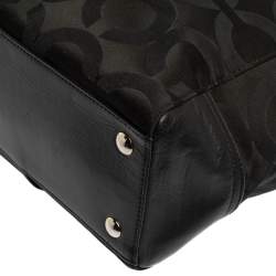 مملوكة مسبقًا حقيبة كتق كوتش "اليكسيس كاريال" جلد و كانفاس أوب أرت أسود 