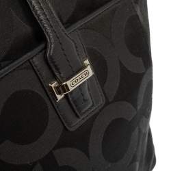 مملوكة مسبقًا حقيبة كتق كوتش "اليكسيس كاريال" جلد و كانفاس أوب أرت أسود 