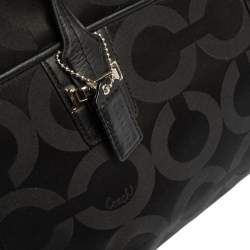 مملوكة مسبقًا حقيبة كتق كوتش "اليكسيس كاريال" جلد و كانفاس أوب أرت أسود 