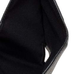 Coach Black Leather Colorblock Trifold Wallet 