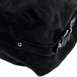 Pre Owned Coach Black Signature Canvas and Leather Shoulder Bag