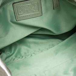 Coach Metallic Gold Canvas and Leather Tote