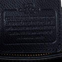 Pre Owned حقيبة كوتش "ميني كريستي كاريال" ساتشيل جلد أزرق كحلي 