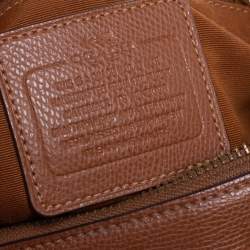Coach Beige/Tan Signature Coated Canvas and Leather Small Bennett Satchel