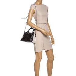 Coach Tri Cololr Signature Coated Canvas and Leather Mini Christie Carryall Bag